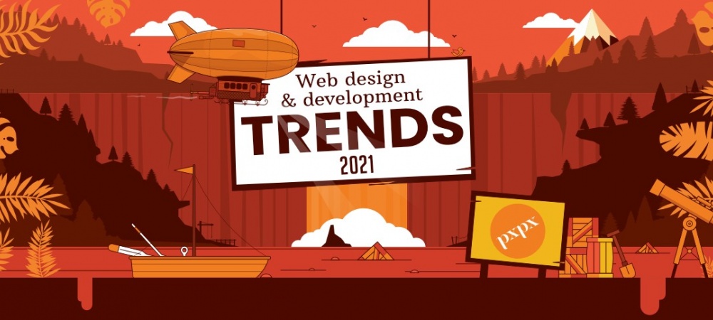 Featured image for Web design and Development Trends 2021